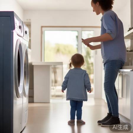 洗衣机操作,注意安全