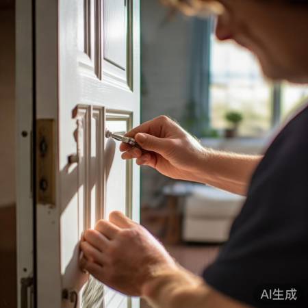 解决门缝不均小窍门