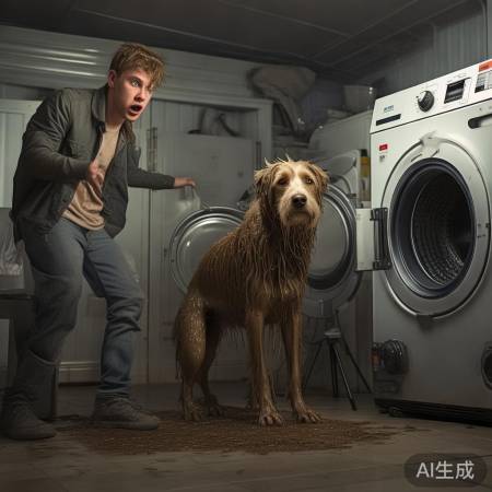 官方辟谣：狗狗洗衣机恶作剧