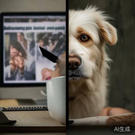 网友心疼狗狗，信息未必真实