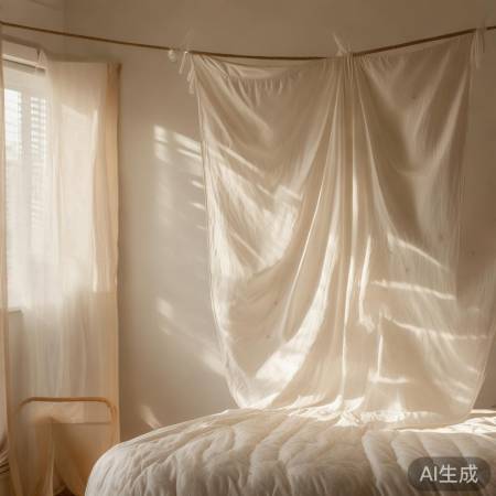 避免阳光直射,缎子被宜室内晾晒