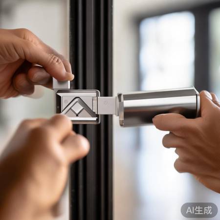 智能锁三角锁舌安装简单