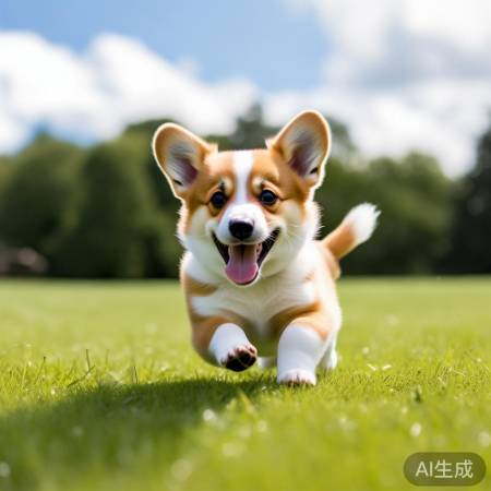 短腿小熊猫，活力运动犬