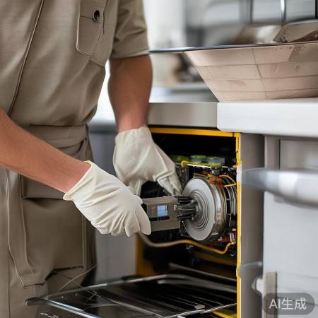 “关闭电源，检查油烟机电机”