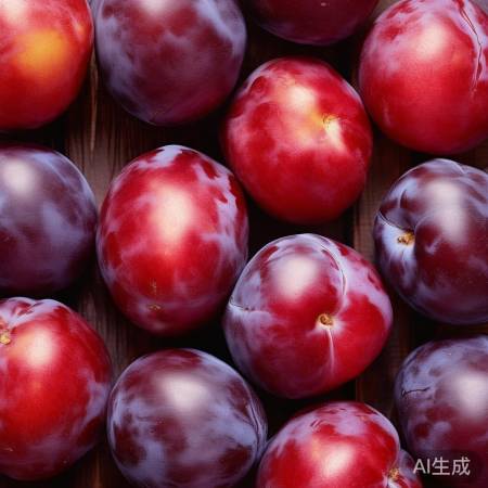 新鲜西梅,光滑鲜亮