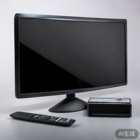 电视边框厚，遥控器简单