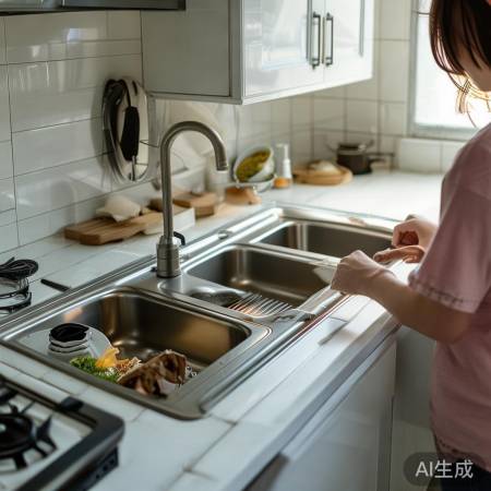 小厨房大智慧，70cm水槽省空