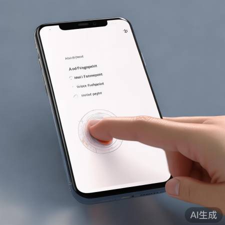 确保手指干净,设置指纹