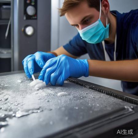 轻柔擦拭,溶解胶水